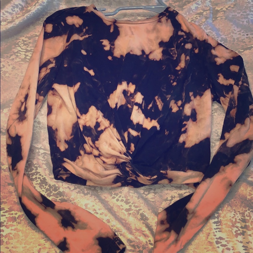 Self Made Bleached Cropped Shirt